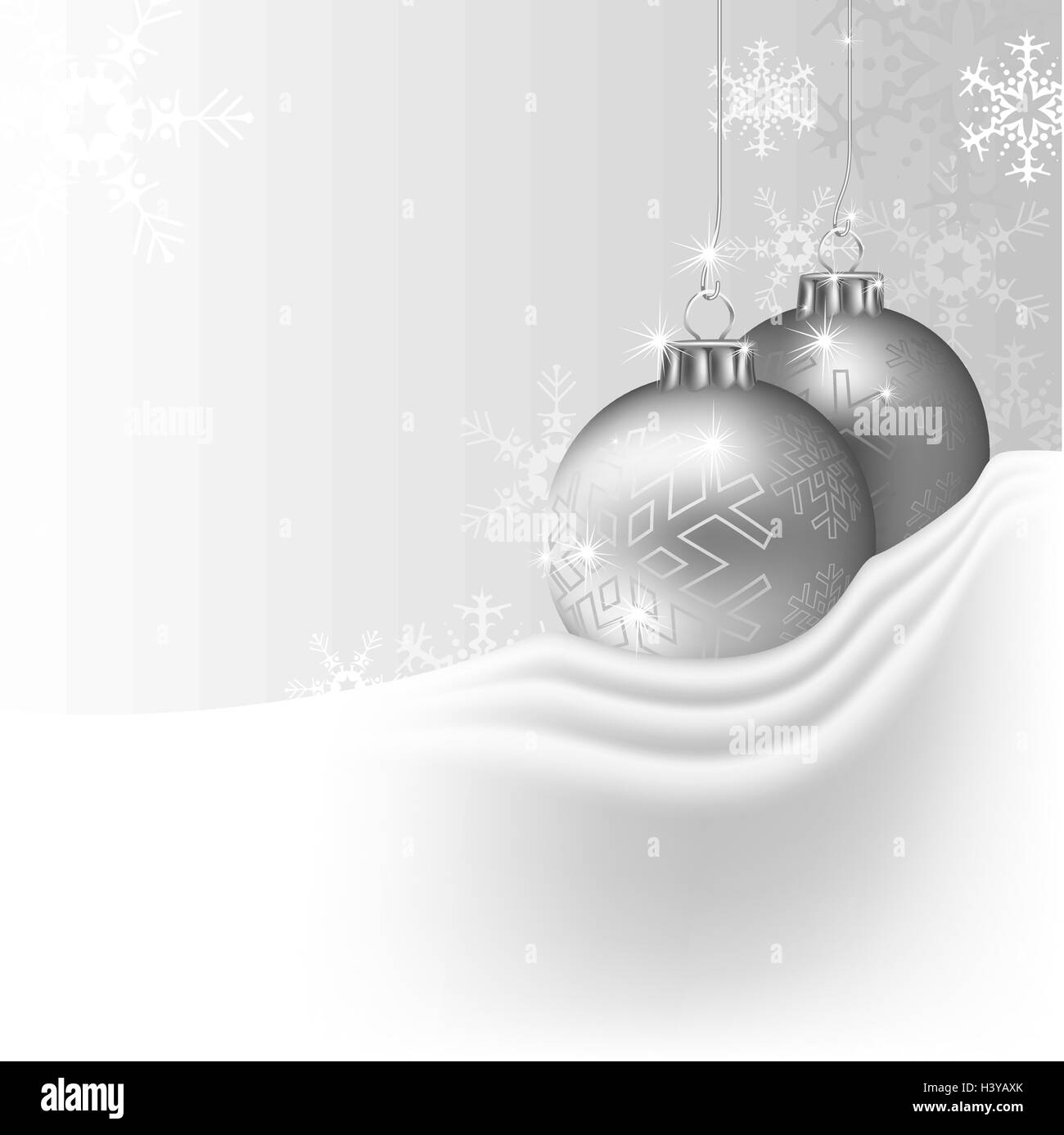 Silver Christmas Background Illustration de Vecteur