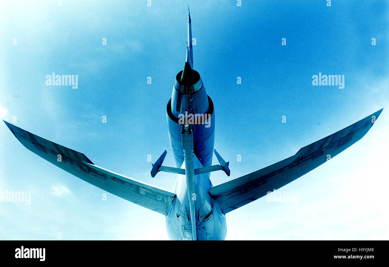 Aéronefs militaires, Boeing C-10, on continuera à nous, vol, vue de dos, aviation, armée de l'air, d'avions de chasse, le ravitailleur, USAF, avion, voler, l'armée, Banque D'Images