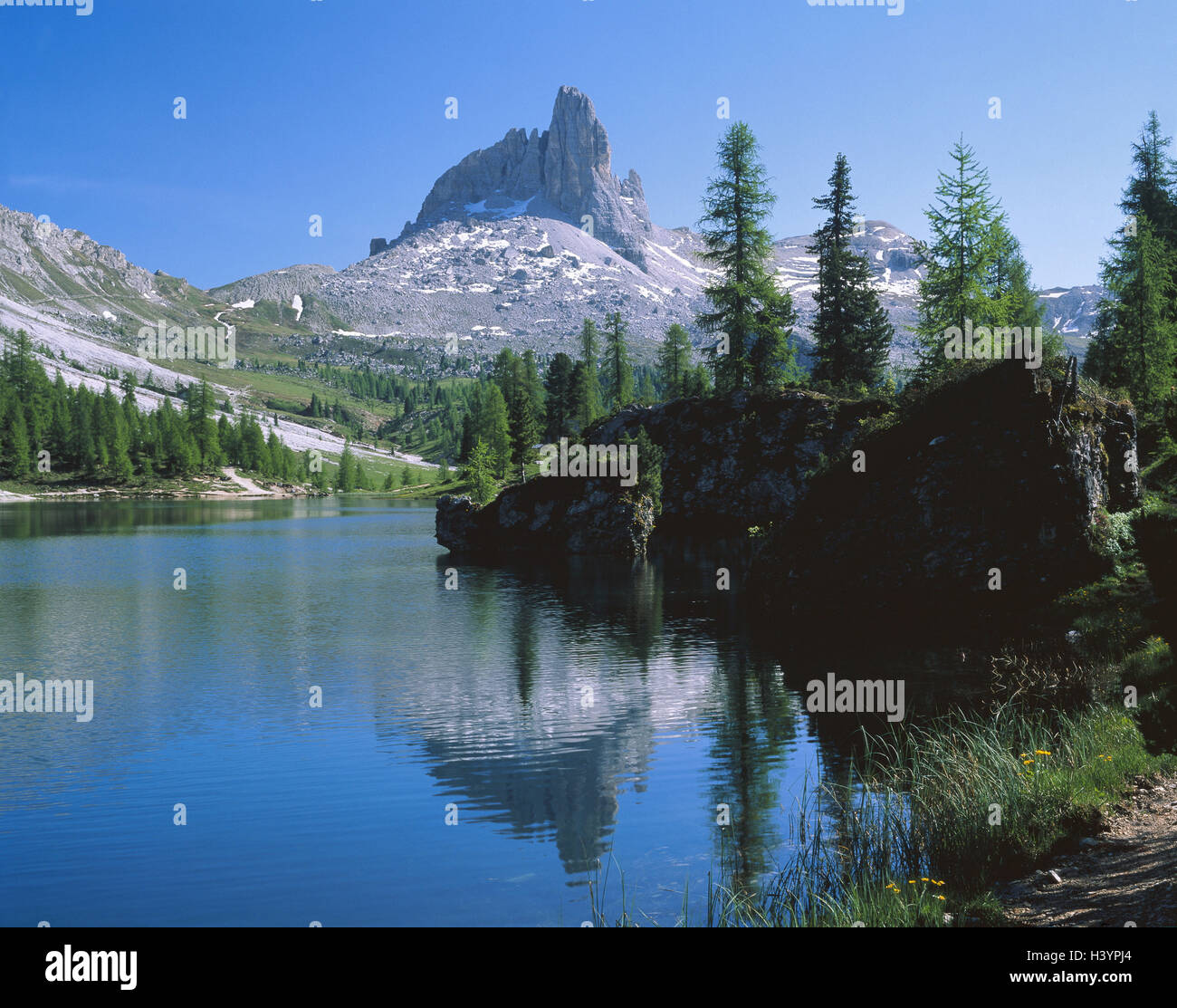 Italie Vénétie Les Dolomites Croda Tu Lago Europe Sud