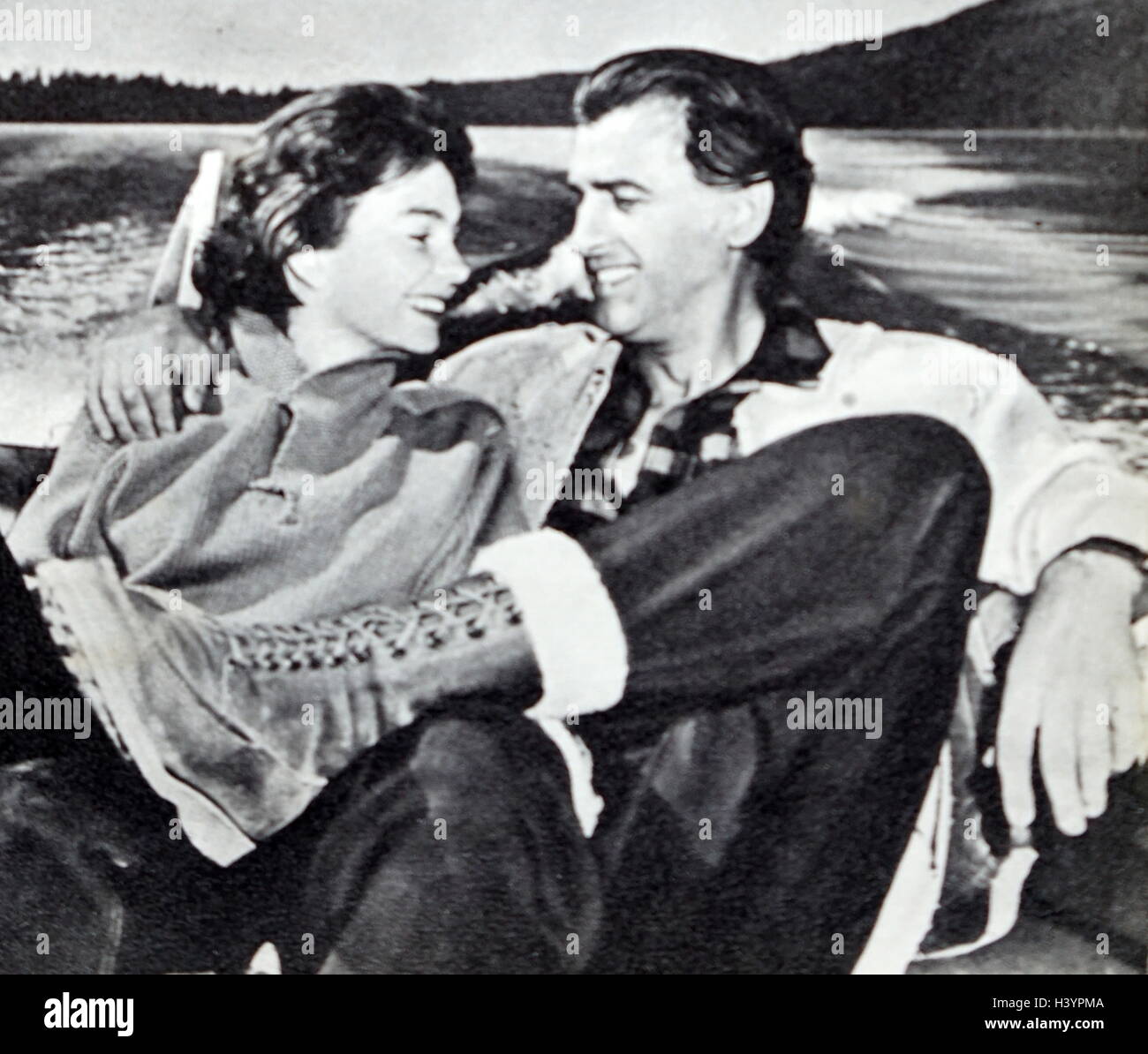 Photographie de mari et femme, Stewart Granger et Jean Granger, les deux acteurs américains. En date du 20e siècle Banque D'Images