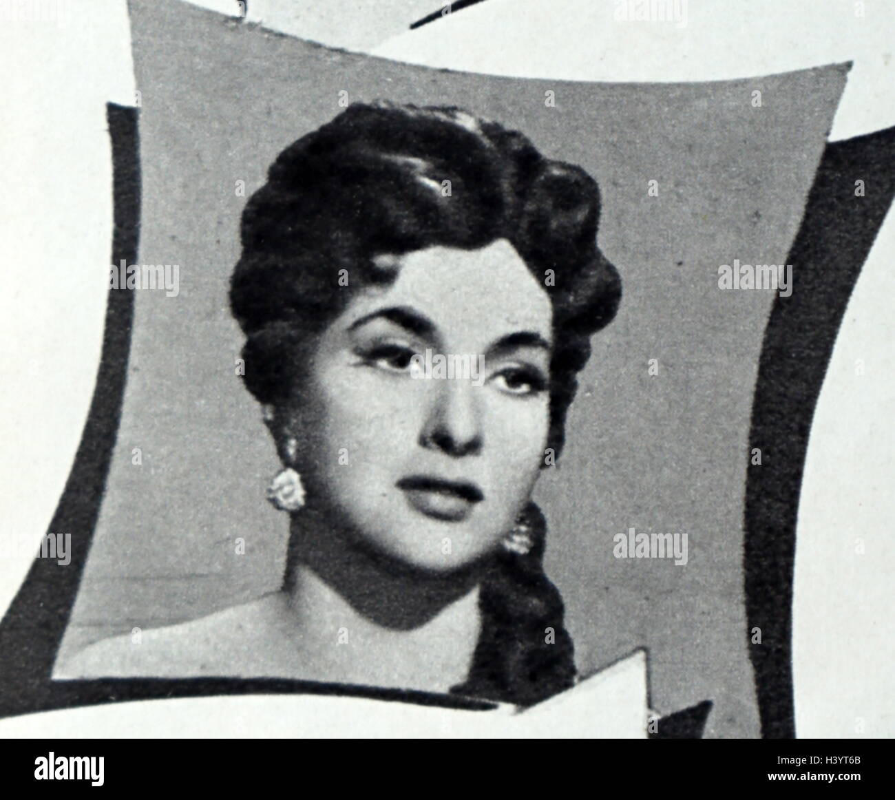 Photo de Gina Lollobrigida (1927-) actrice italienne, photojournaliste, et de sculpteur. En date du 20e siècle Banque D'Images