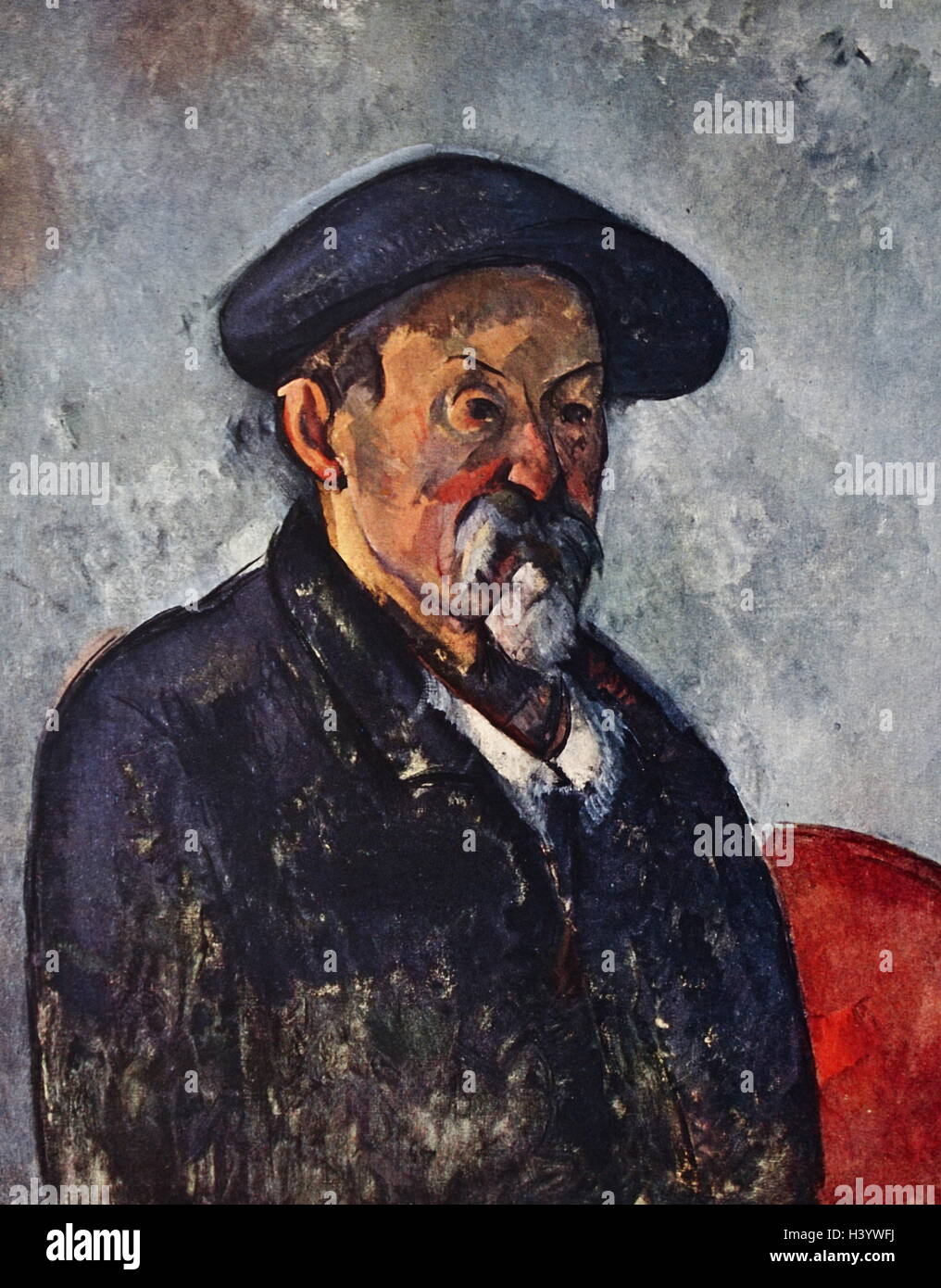 Autoportrait de Paul Cézanne (1839-1906) un artiste français et peintre post-impressionniste. En date du 20e siècle Banque D'Images