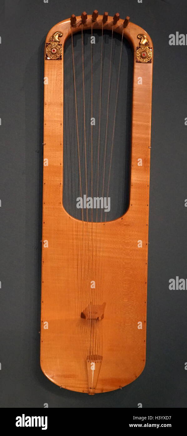 L'imprimeur de la Lyre trouvés dans le tombeau de la Reine Puabi, une personne importante dans la ville sumérienne d'Ur. datée du 27e siècle avant J.-C. Banque D'Images