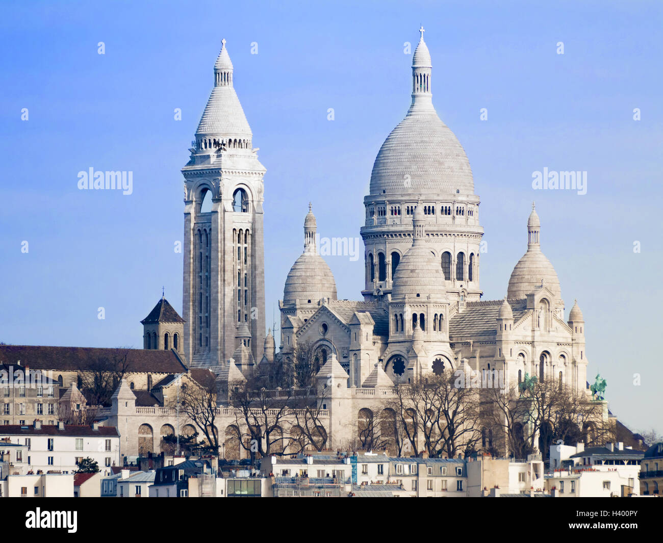 Basilique Sacré-Coeur de Montmartre, Paris Banque D'Images