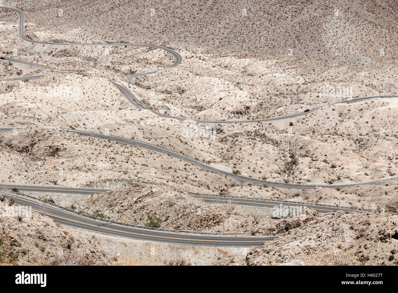 Portrait de l'autoroute 74, Palm Desert, California, USA Banque D'Images