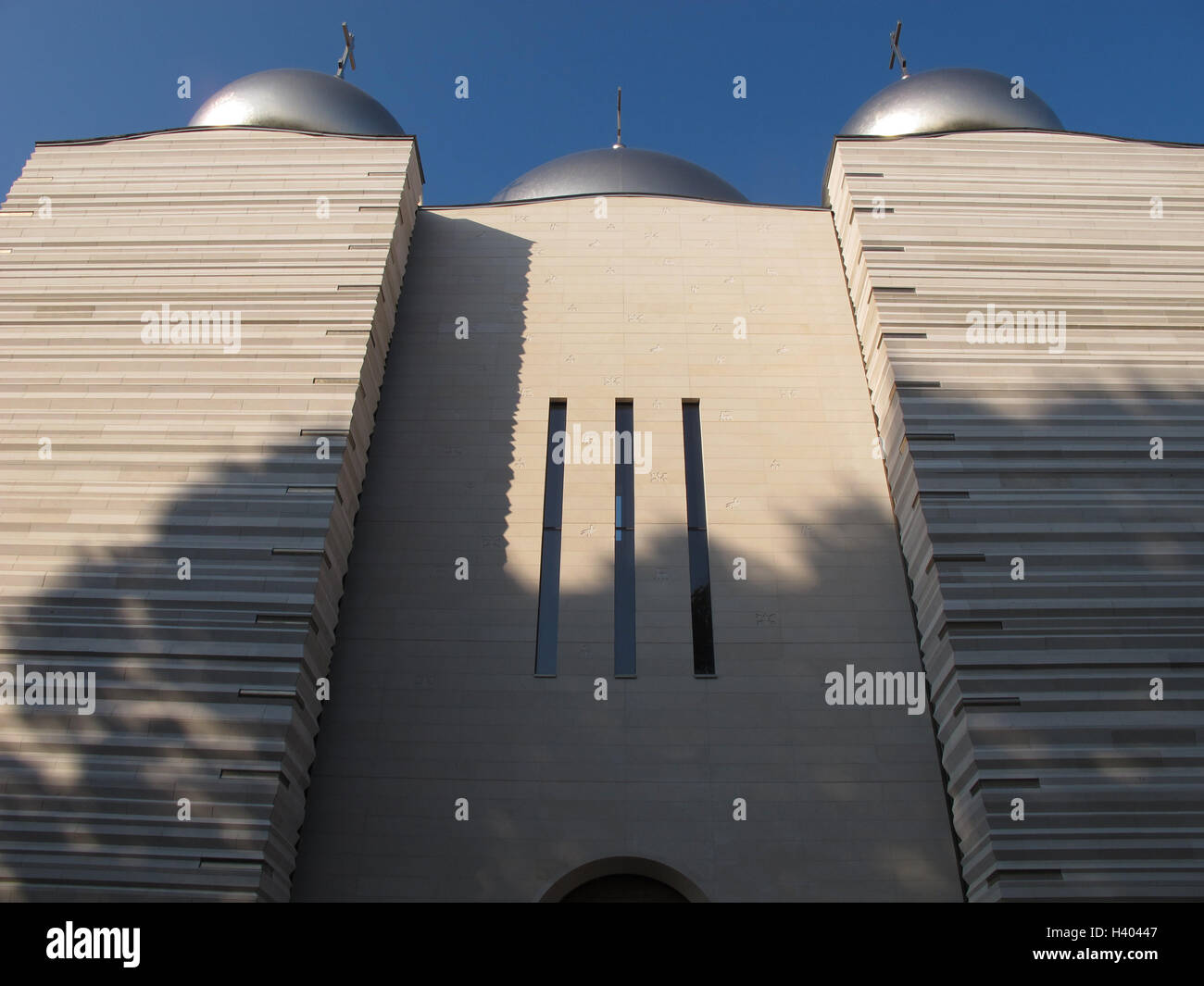 La Cathédrale Orthodoxe Russe du quai Branly, l'architecte Jean-Michel Wilmotte, rive gauche, Paris, France Banque D'Images