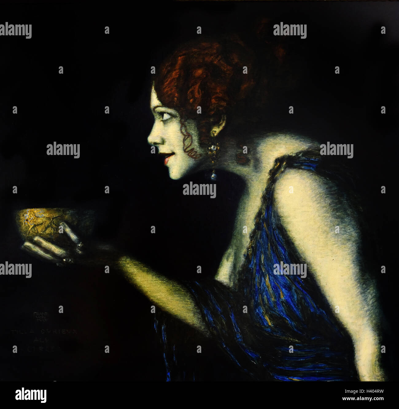 Tilla Durieux représentant Circé 1913 Franz von Stuck 1863-1928 Allemand Allemagne ( Circé, dans la légende grecque, une sorcière, fille d'Hélios, le dieu soleil, et de la nymphe océan Perse ) Banque D'Images