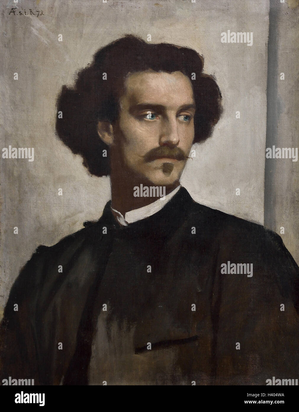Self-Portrait 1873 Anselm Feuerbach Allemand Allemagne Banque D'Images