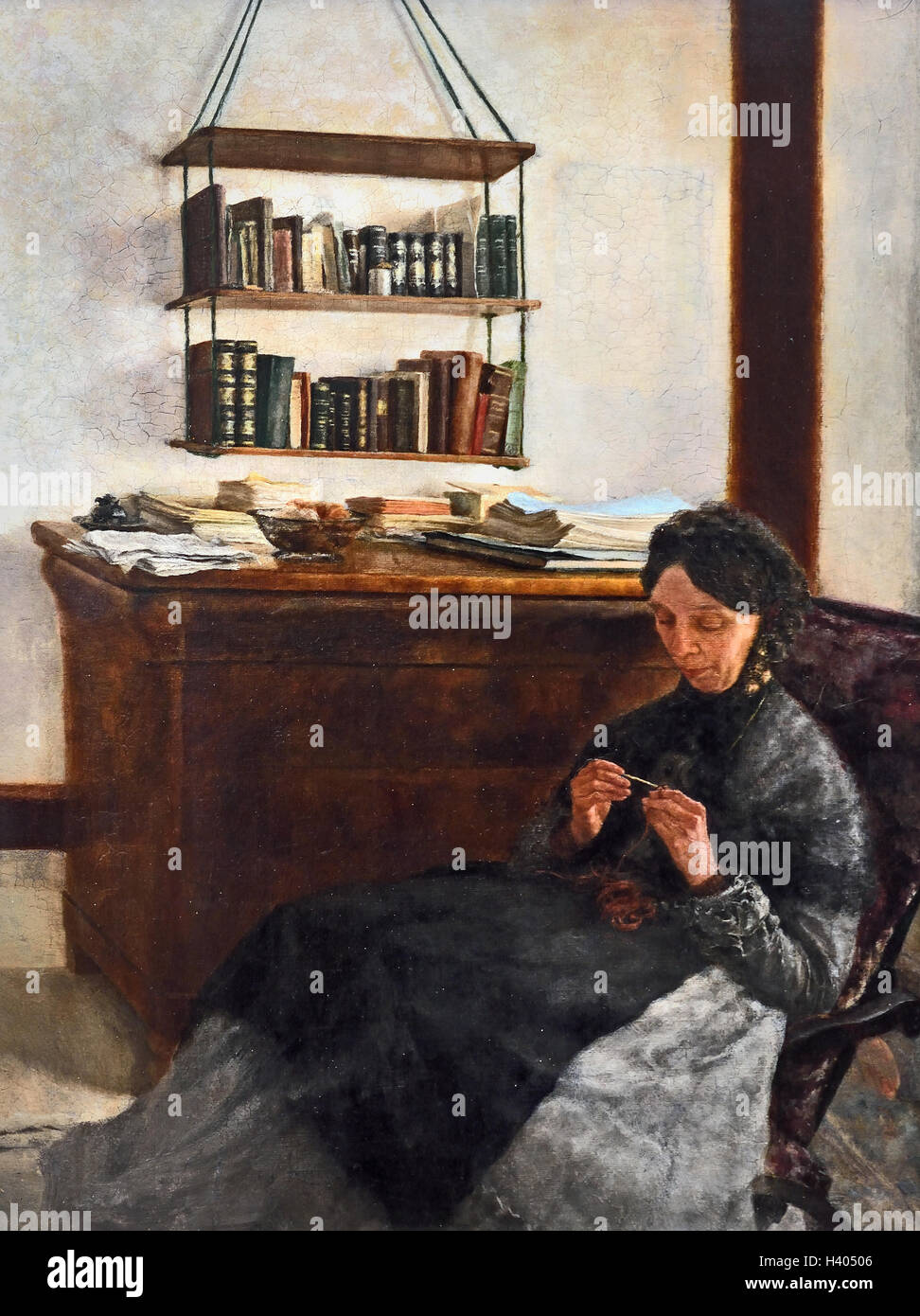 La mère de l'artiste Louis Eysen Allemagne allemande Banque D'Images