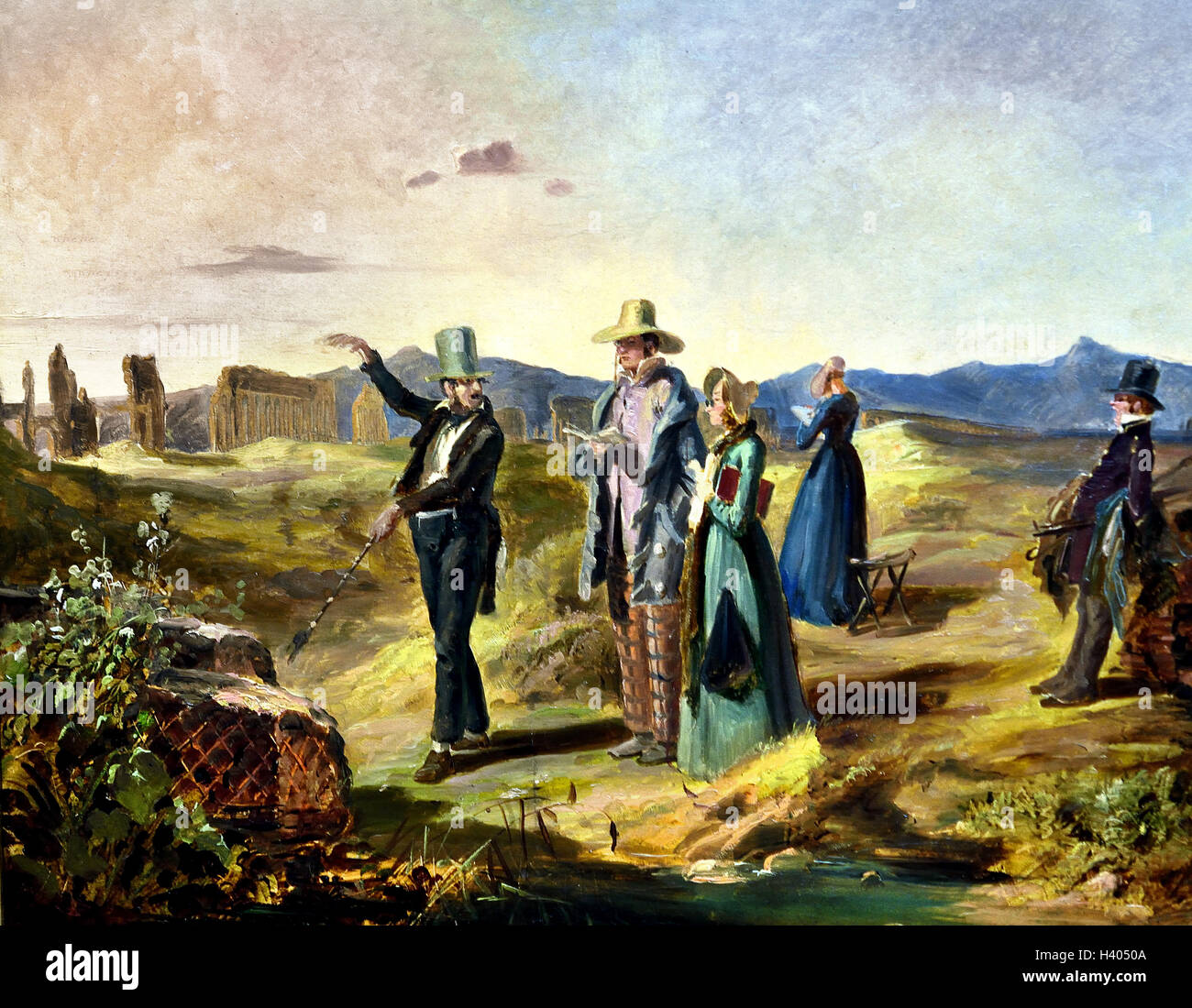 Touristes anglais dans la région de Campagna 1845 ( province de Salerne Italie italien ) Carl Spitzweg 1808-1885 Allemagne Allemagne Banque D'Images