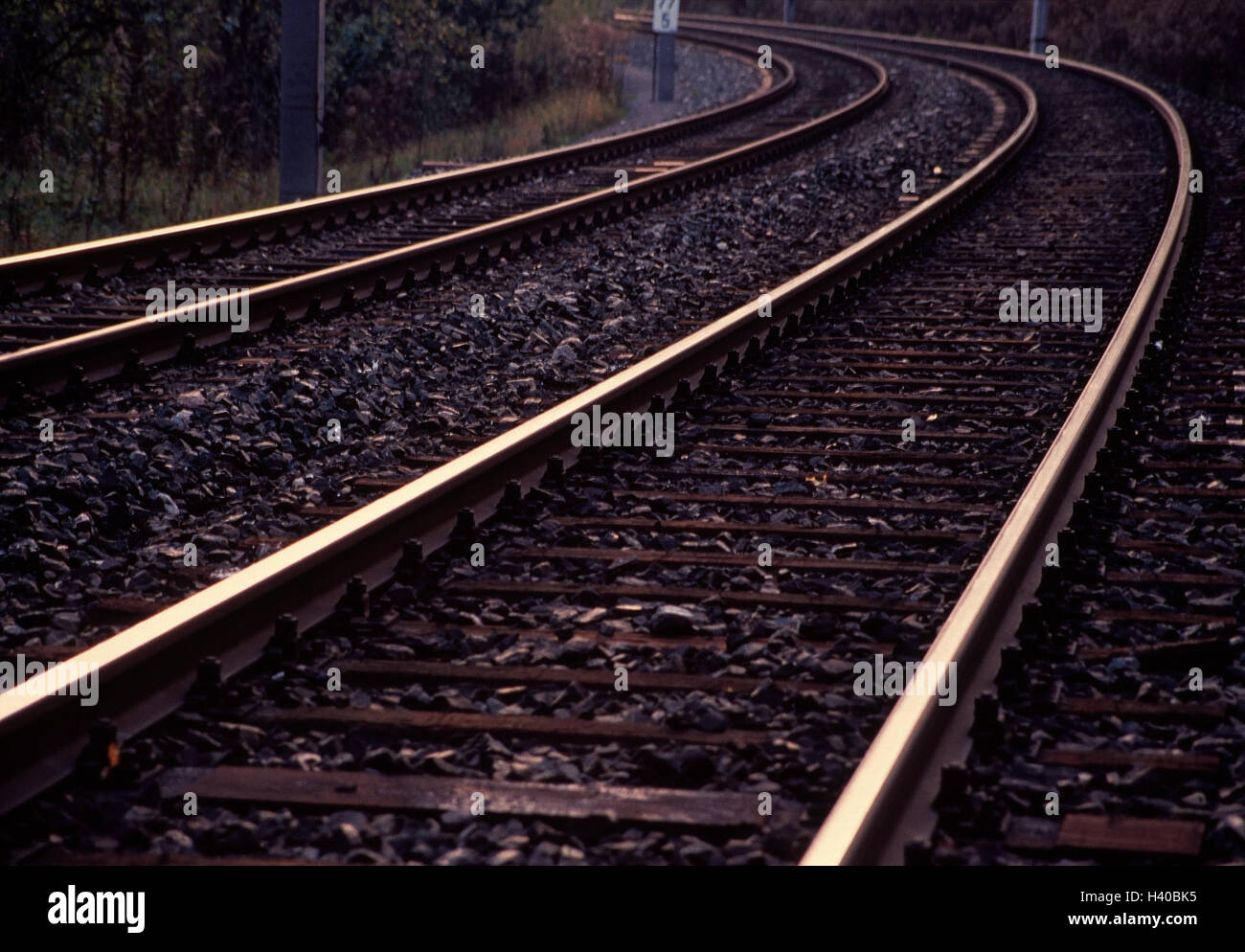 Double rails Banque de photographies et d’images à haute résolution - Alamy
