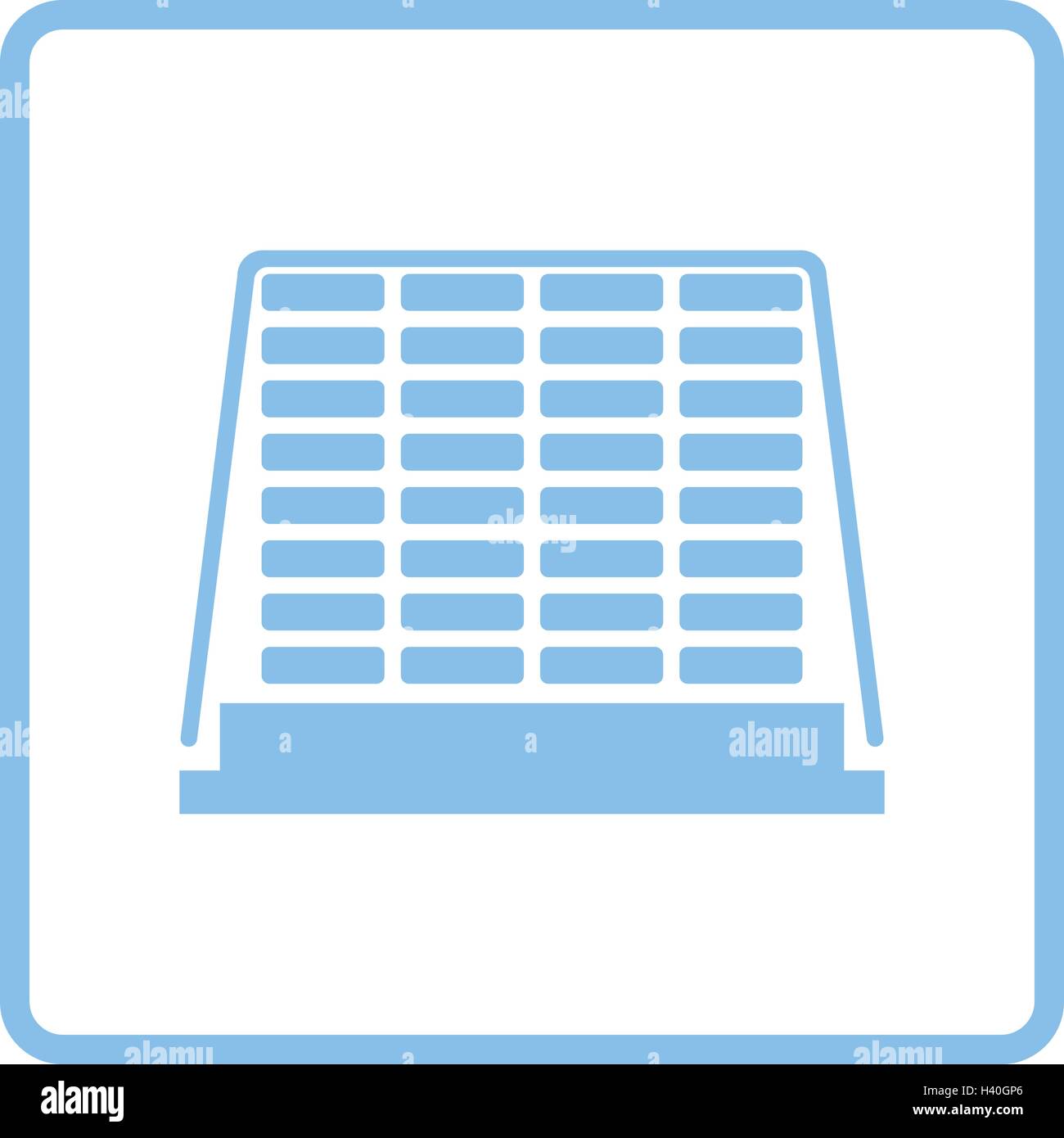 La construction de l'icône palette . Design cadre bleu. Vector illustration. Illustration de Vecteur