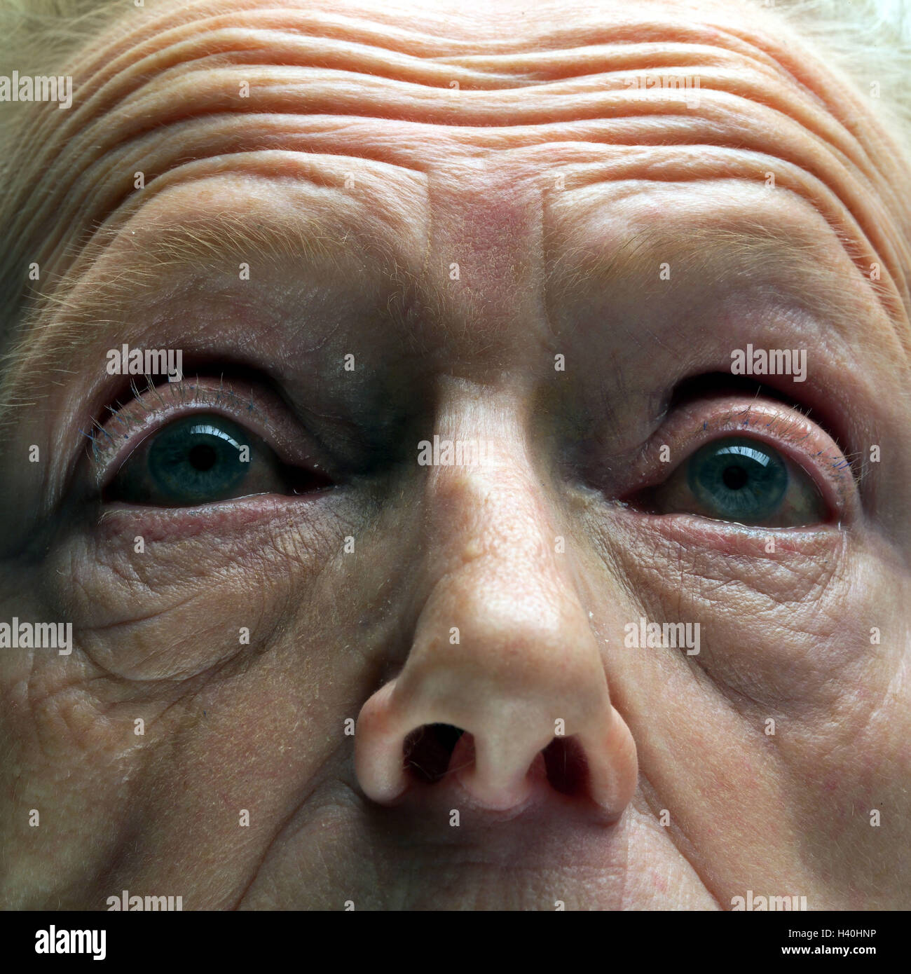 Senior Regarder Jouer Du Visage Plis Close Up Tres Proche Des Personnes Agees Retraite Femme Vieille Vieille Femme Vieillesse Vieux Hommes Shell Plissees Nez Yeux Nez Match De L Oeil Les Sens La