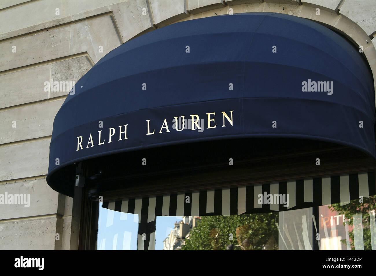 France, Paris, place Vendôme, boutique, auvent, AVC, 'Ralph Lauren'  uniquement en qualité de rédacteur, l'Europe, ville, capital, entreprise,  passage, chargement, boutique, la mode, la mode, le nom commercial, le nom  de l'entreprise,