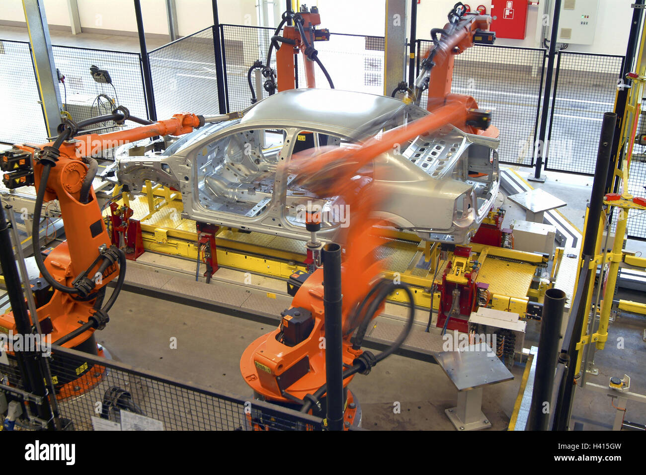 Allemagne Hesse Tronc Accueil Adam Opel Ag Hall De Production