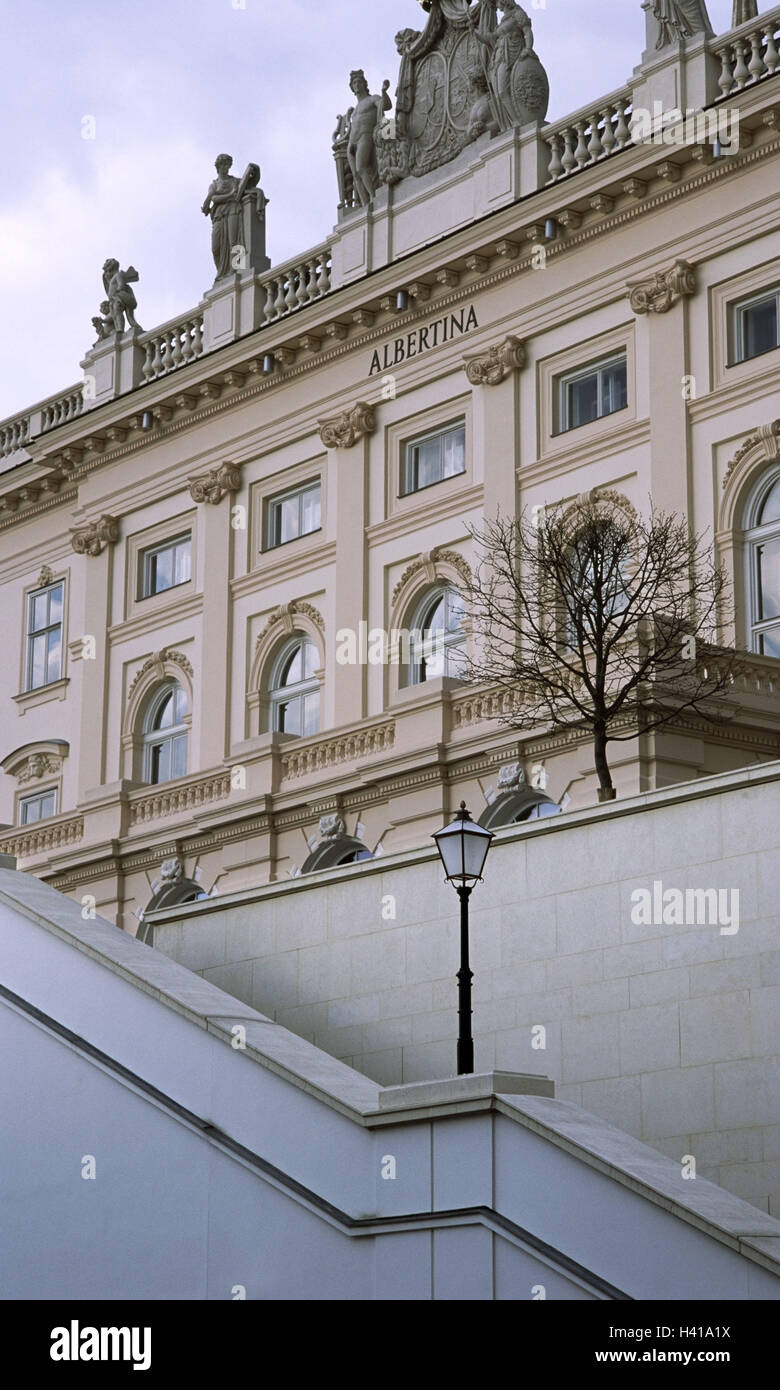 L'Autriche, Vienne, Albertina museum, détail, l'Europe, la ville, capitale, point d'intérêt, l'art, de la culture, musée, architecture, monument, ville cosmopolite, destination, architectural style, structure, Teschen, Albertina espace Banque D'Images