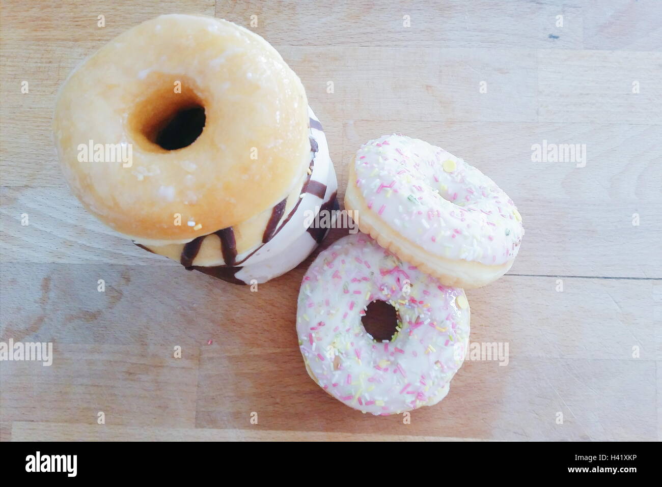 Pile de donuts Banque D'Images