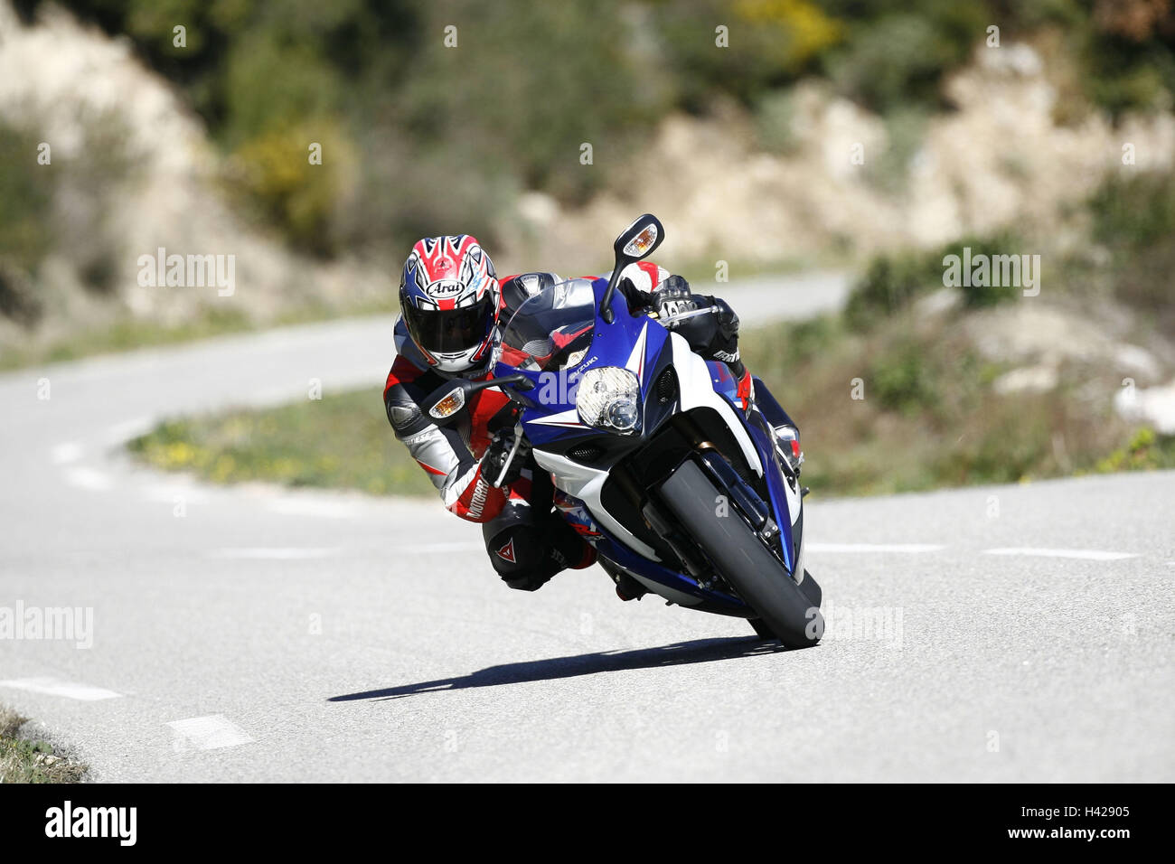 Suzuki Moto GSX-R '1000', test top Banque D'Images