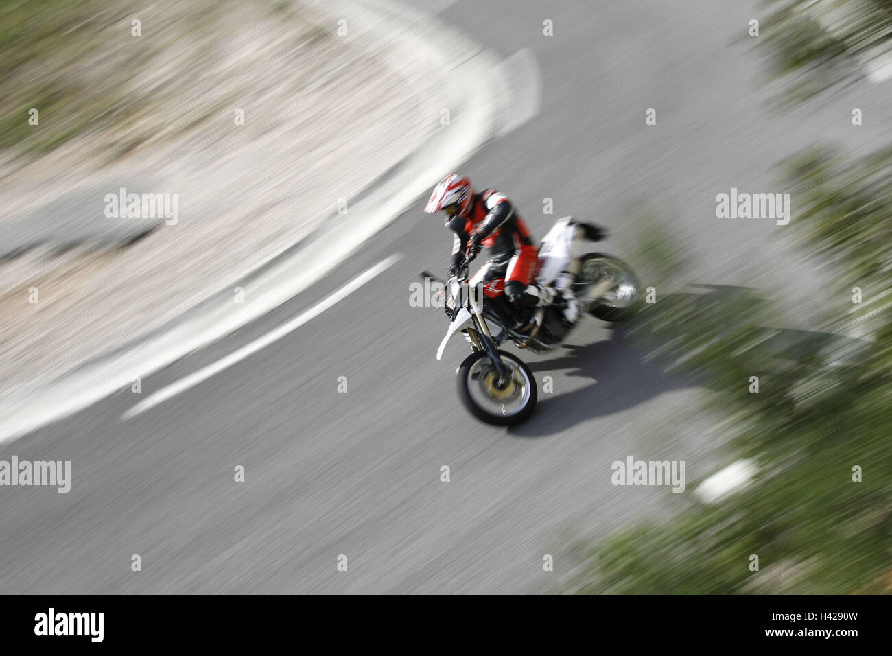 Moteur monocylindre, moto fun bikes, Husqvarna Banque D'Images