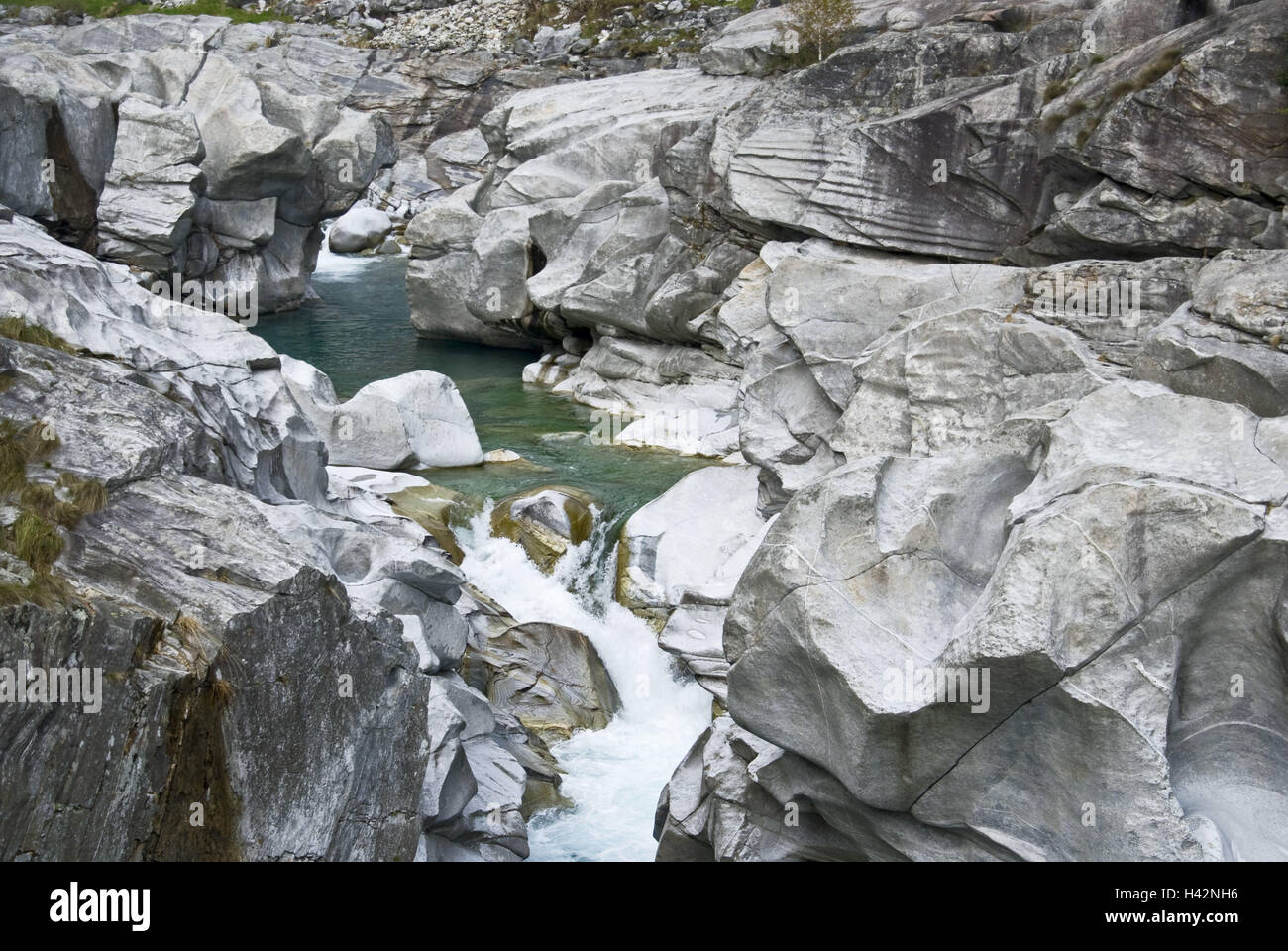 Suisse, Tessin, vallée de Verzasca, rivière, Banque D'Images