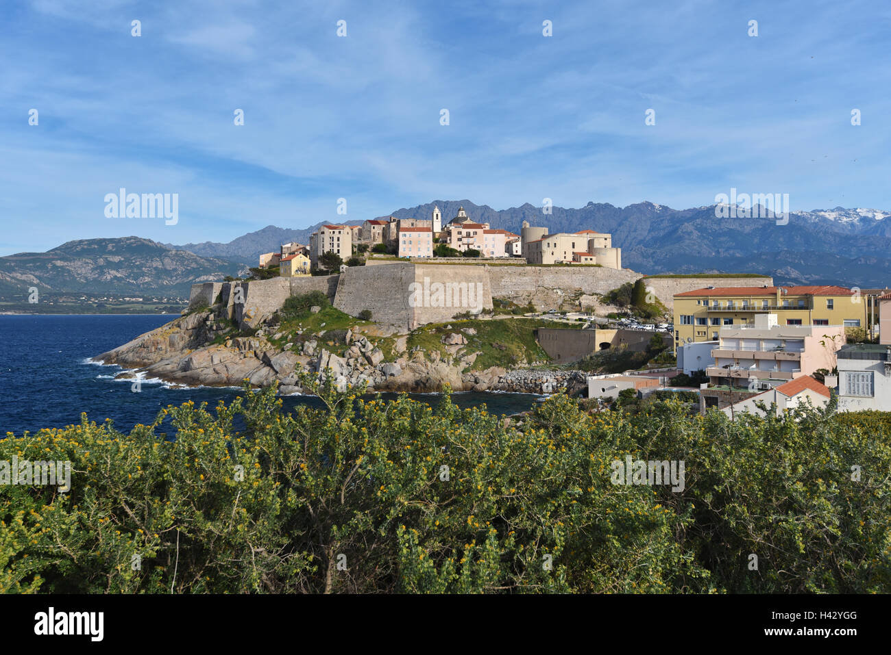 Citadelle de Calvi corse, Tour de Sel Banque D'Images