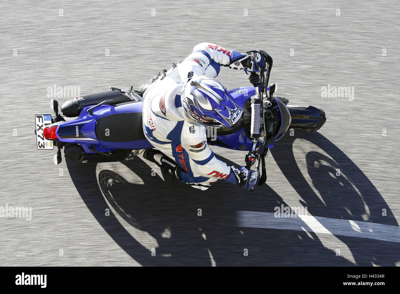 Moteur monocylindre, moto fun bikes, Yamaha Banque D'Images