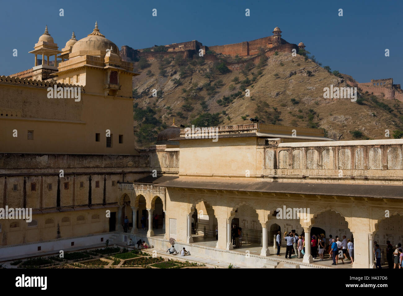 L'Inde, Rajasthan, Jaipur, fort l'ambre gris, visiteur, Banque D'Images