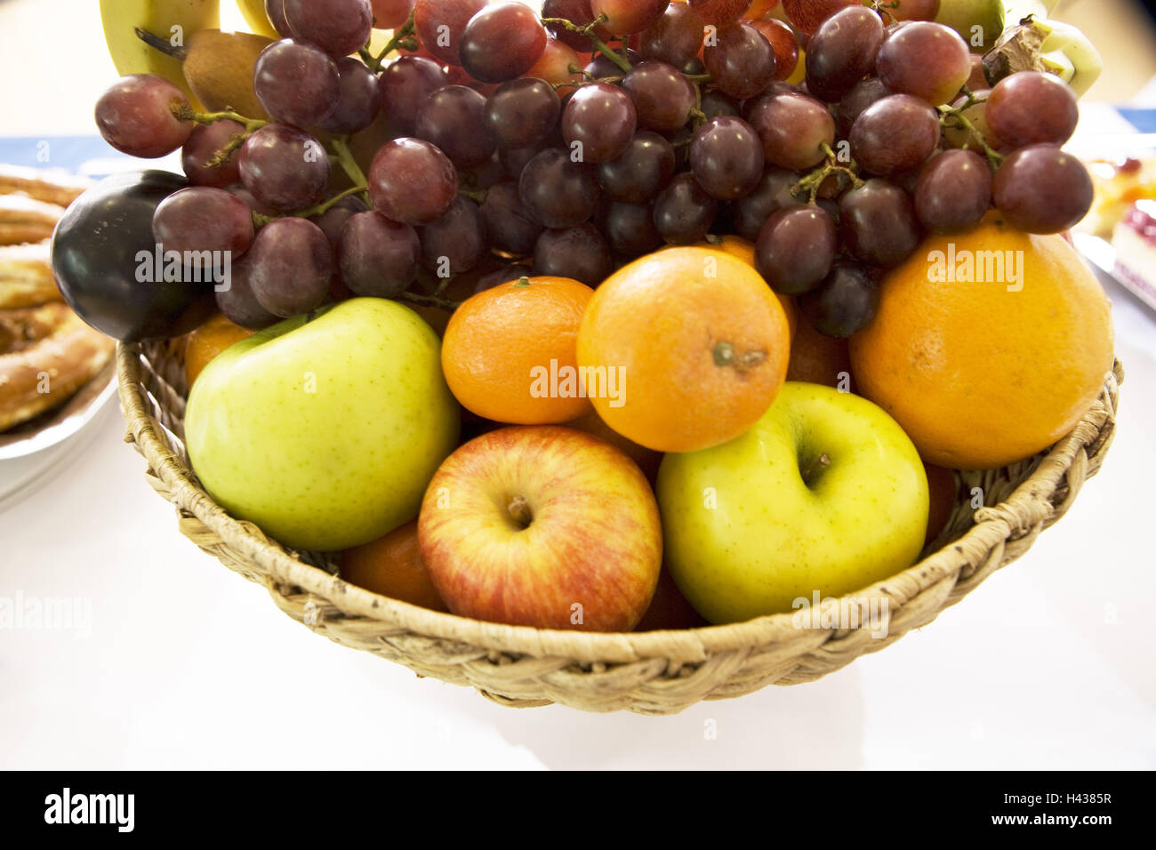 Corbeille de fruits, détail, Banque D'Images