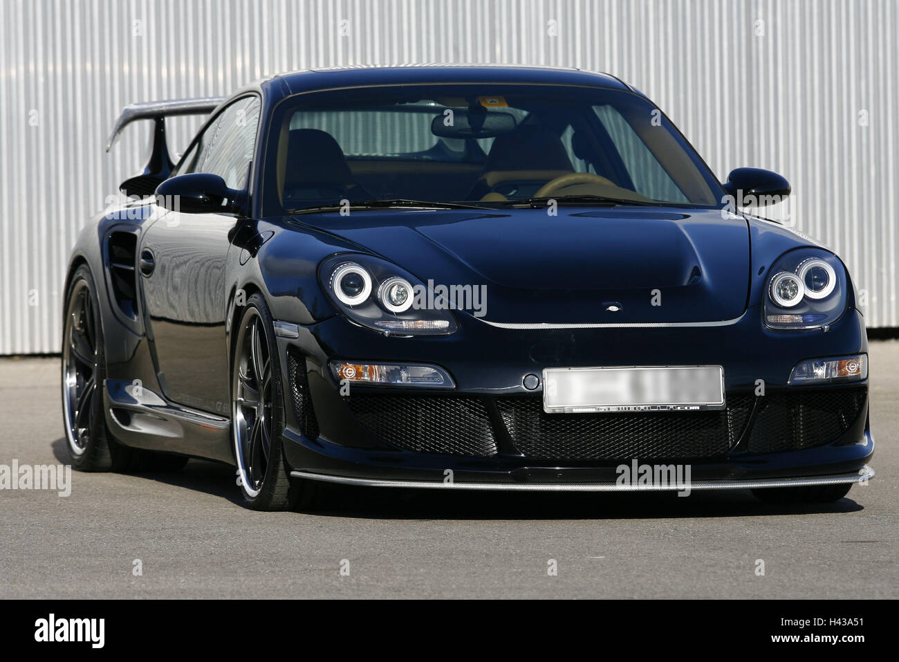 Les voitures de sport, Porsche Gemballa, noir, voiture, Porsche, Gemballa, luxe, noblement, exclusivement, cher, véhicule, véhicules, voiture, voiture de conception, supersports Banque D'Images