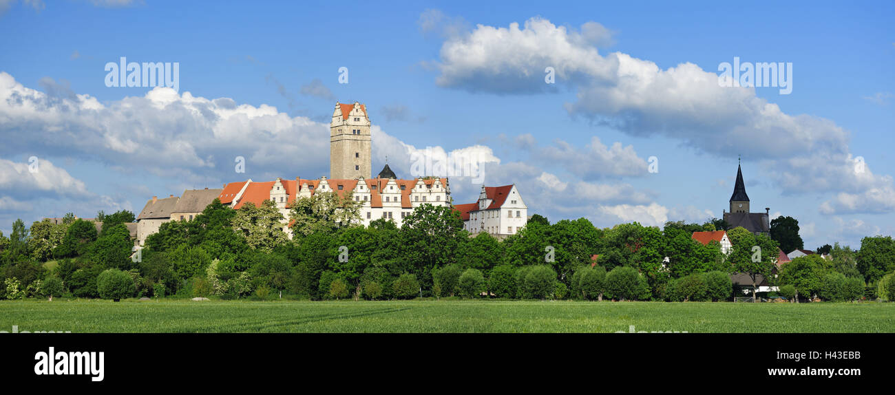 L'Allemagne, la Saxe-Anhalt, Plötzkau, château Renaissance, Banque D'Images
