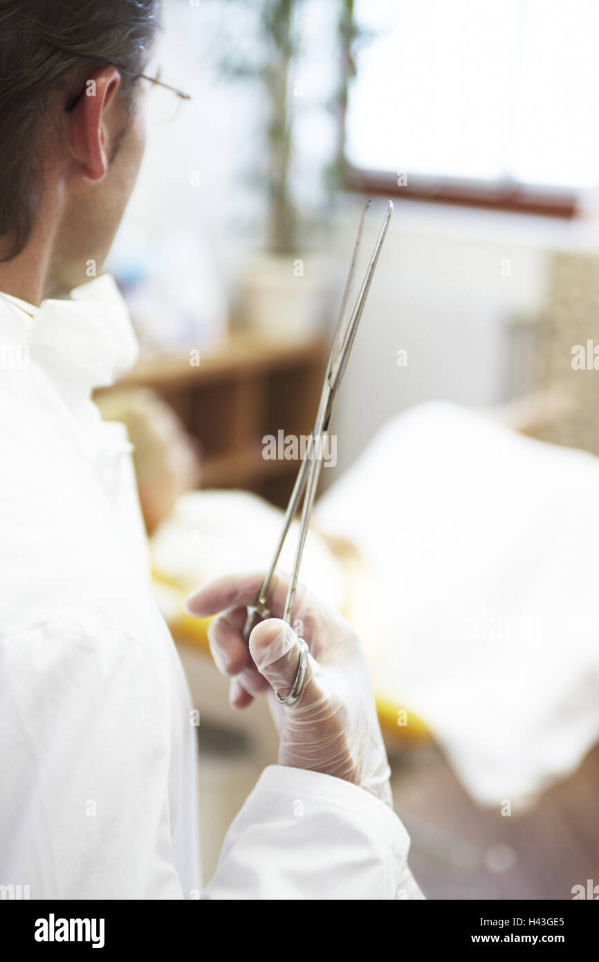 La pratique médicale, gynécologue, geste, instrument, femme, président