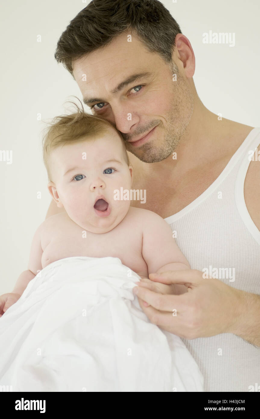 L Homme Bebe Attente Portrait Gondole Libere Modele Photo Stock Alamy