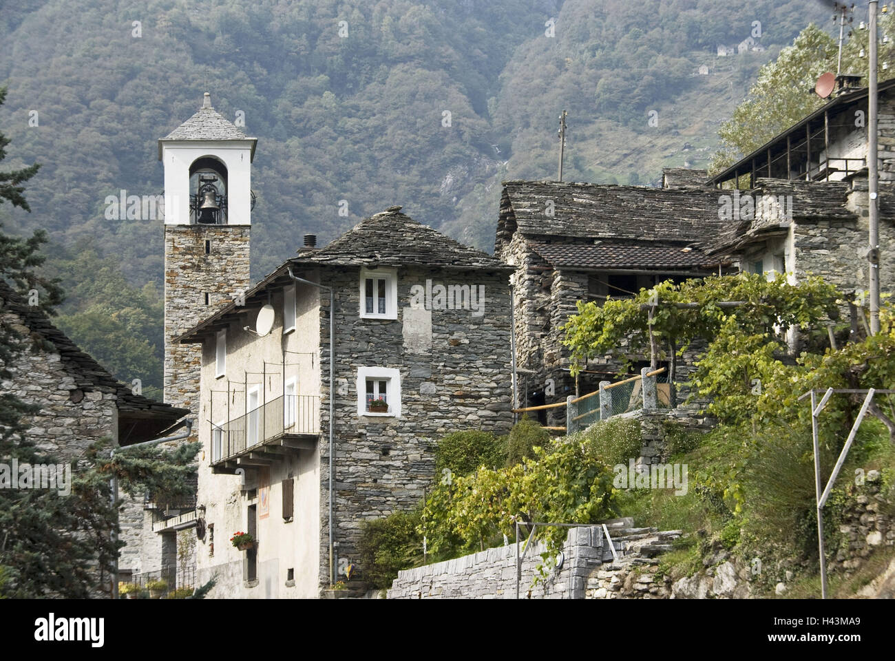 Suisse, Tessin, vallée de Verzasca, San Bartolomeo, église, Banque D'Images