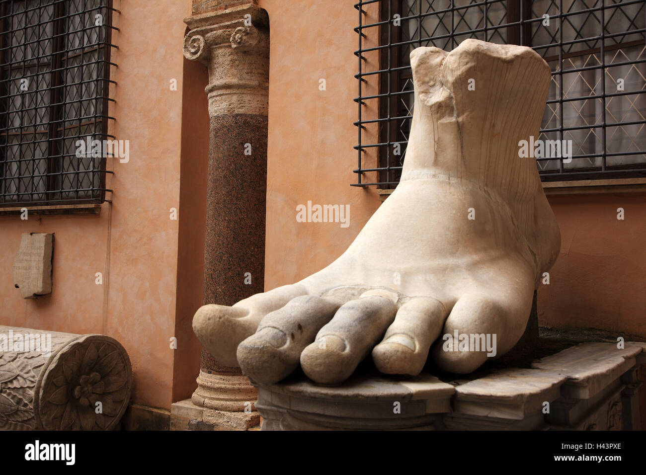 L'Italie, Rome, Musei Capitolini, statue, pied, demeure, Banque D'Images