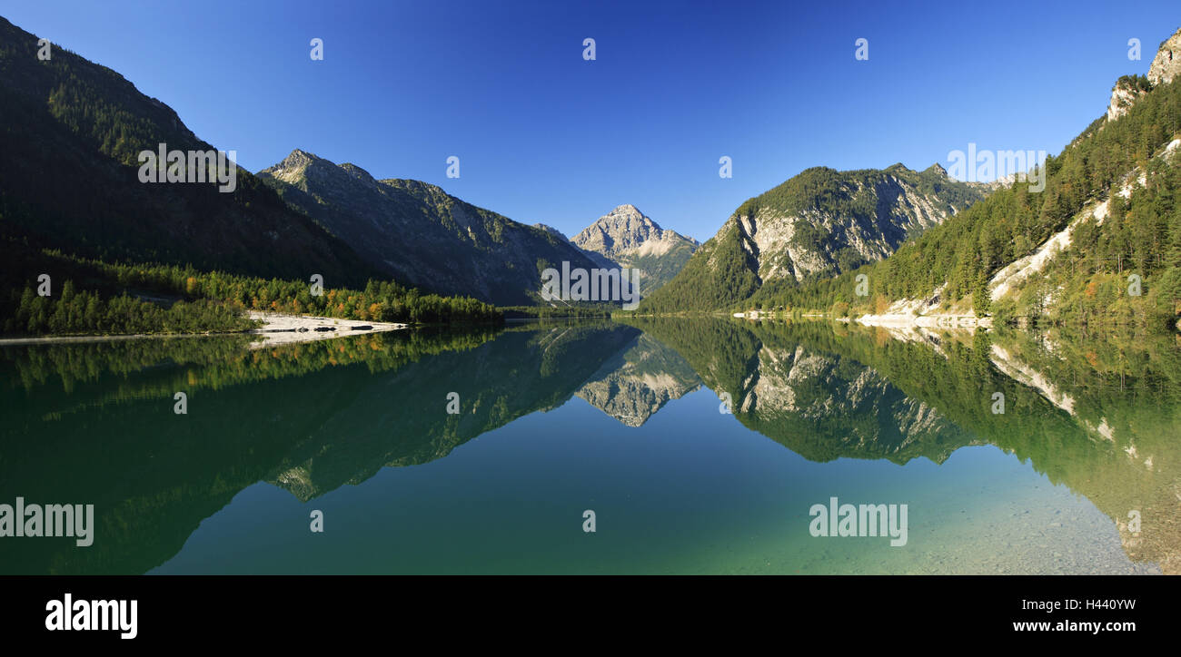 Autriche, Tyrol, lac, plan Banque D'Images