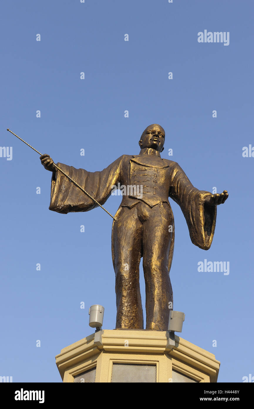 L'Autriche, Vienne, Prater, Basilio Calafati statue, Banque D'Images