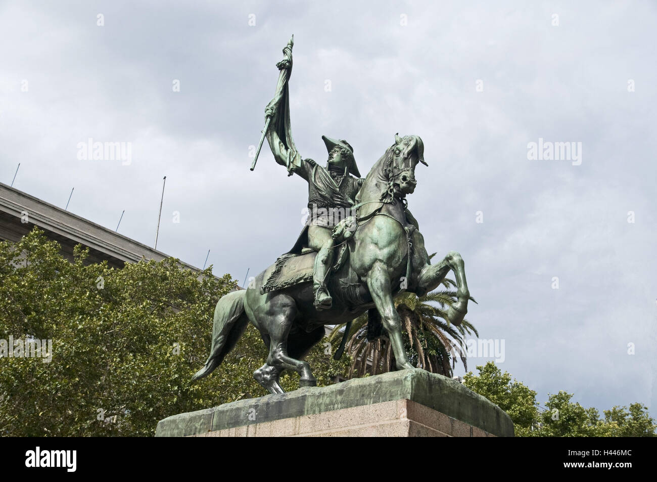 L'ARGENTINE, Buenos Aires, Plaza de Mayo, monument 'General Belgrano', Banque D'Images