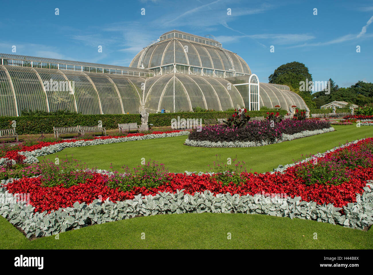 La Palm House, Jardins botaniques royaux de Kew, Londres, Angleterre Banque D'Images