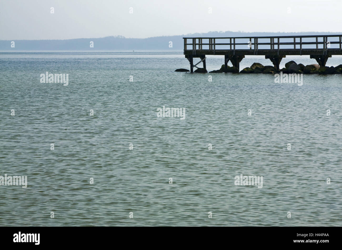Allemagne, Schleswig-Holstein, Eckernfoerde, mer Baltique, pont, détail, Banque D'Images