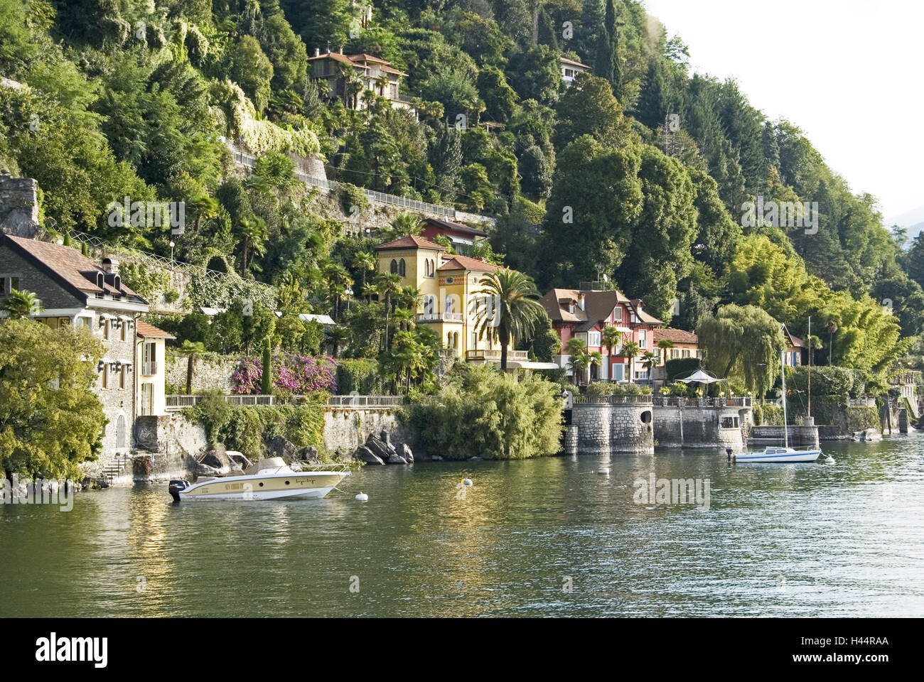 L'Italie, Cannero Riviera, Lago Maggiore, Lac, Vue, Banque D'Images