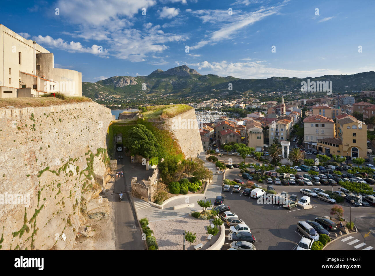 France, Corse, Calvi, la citadelle, Banque D'Images