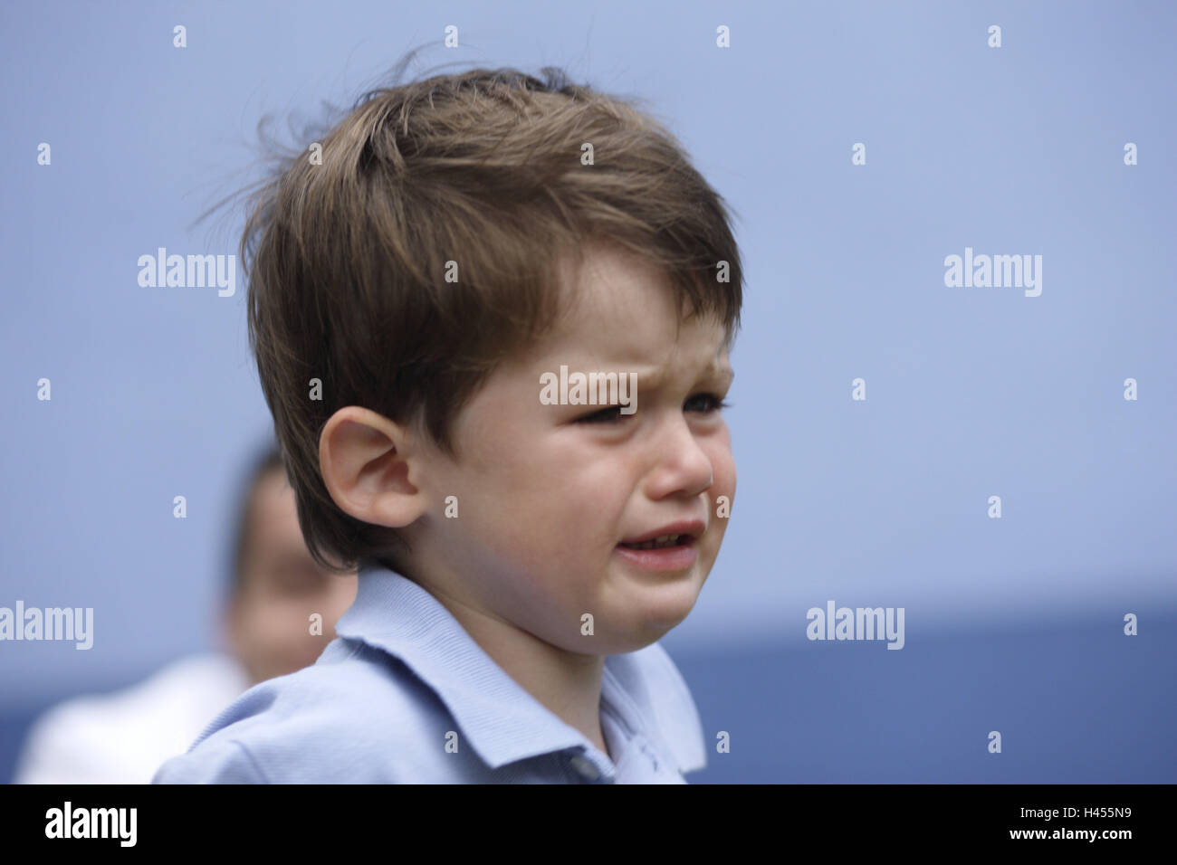 Enfant, garçon, pleurer, outdoors, portrait, Banque D'Images
