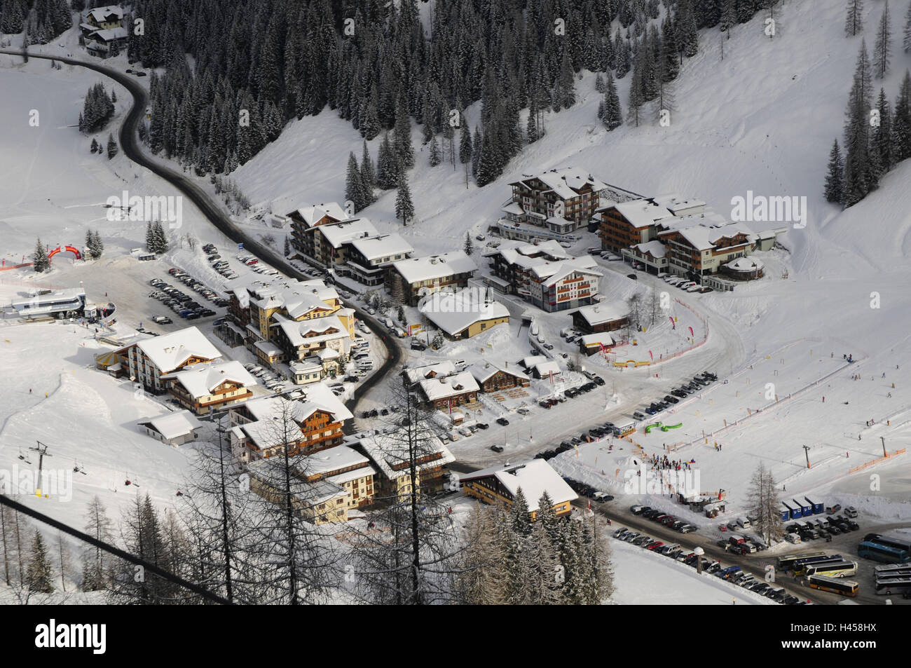 L'Autriche, Pays de Salzbourg, domaine skiable Zauchensee, aperçu local, Banque D'Images