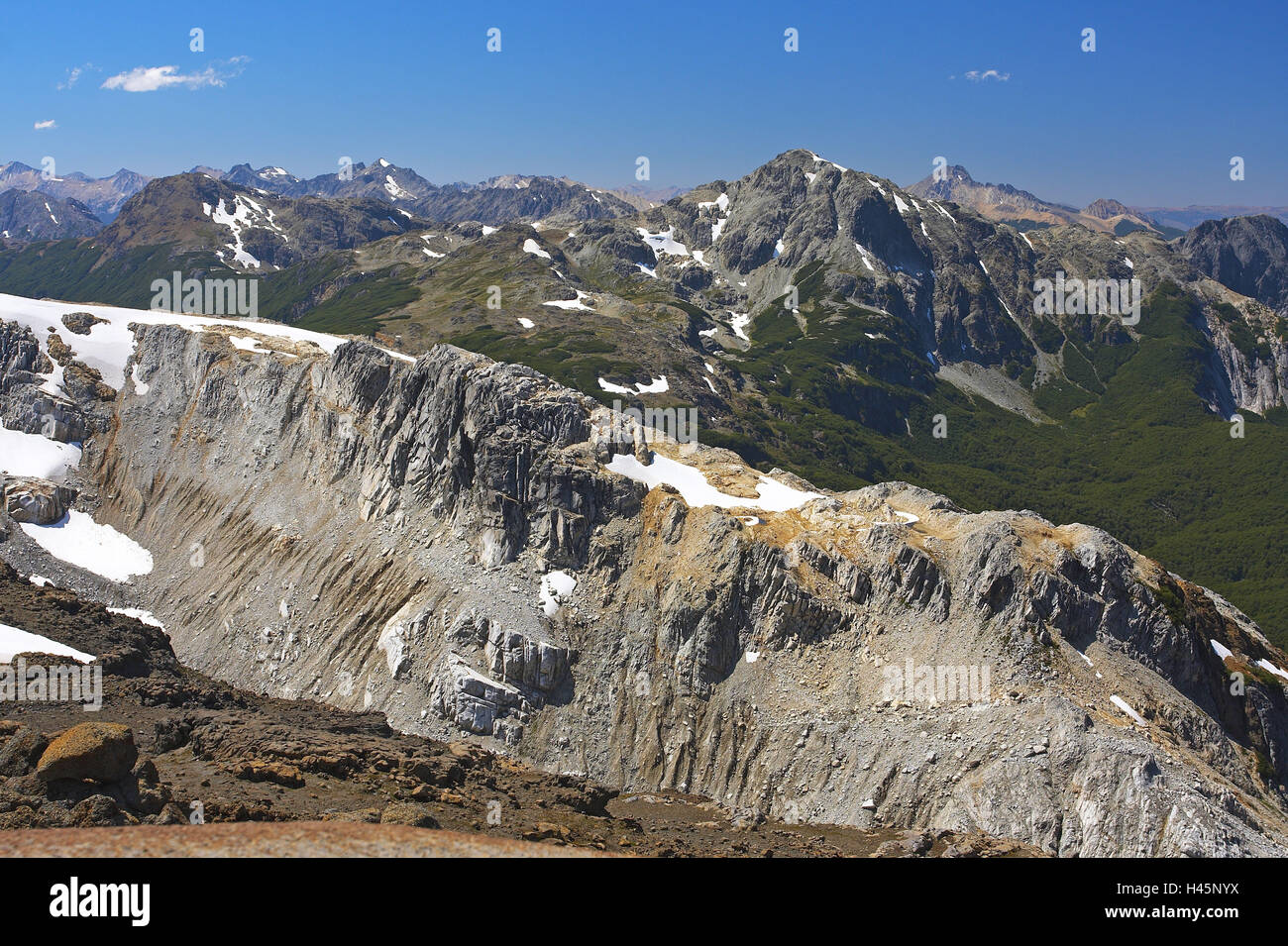 L'Argentine, Patagonie, Andenkordilleren, paysage de montagne, vue, Banque D'Images