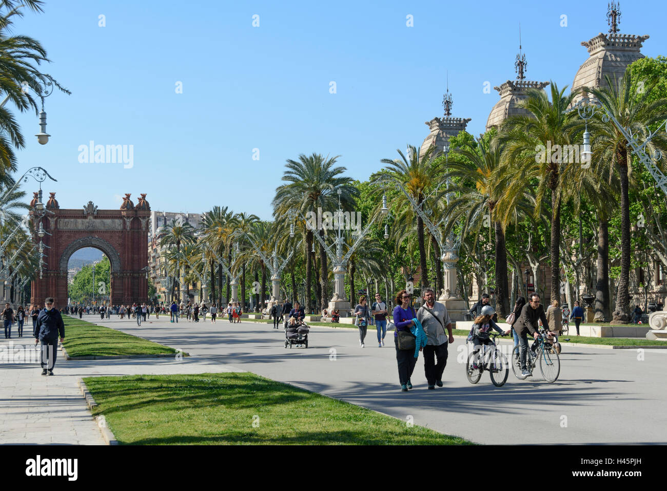 L'Arc de Triomf de Barcelone. Espagne Banque D'Images
