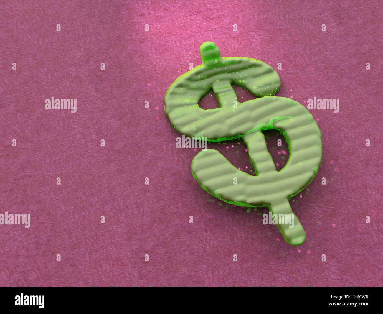 Douceur, dollar, figure, dollar, monnaie, dollar, l'icône verte, Banque D'Images