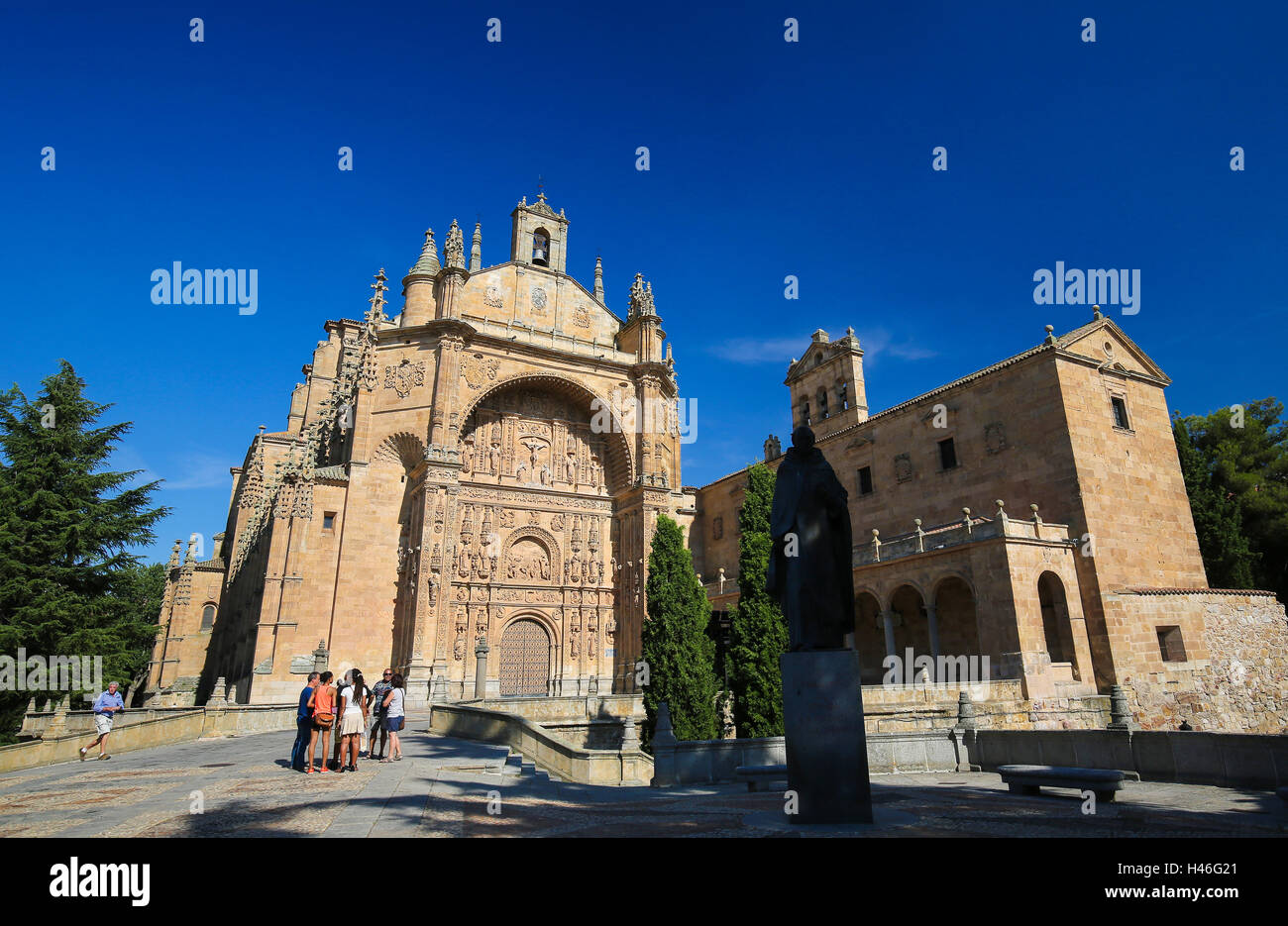 Le Convento de San Esteban est un monastère dominicain situé dans la Plaza del Concilio de Trento dans la ville de Salamanque, Spai Banque D'Images