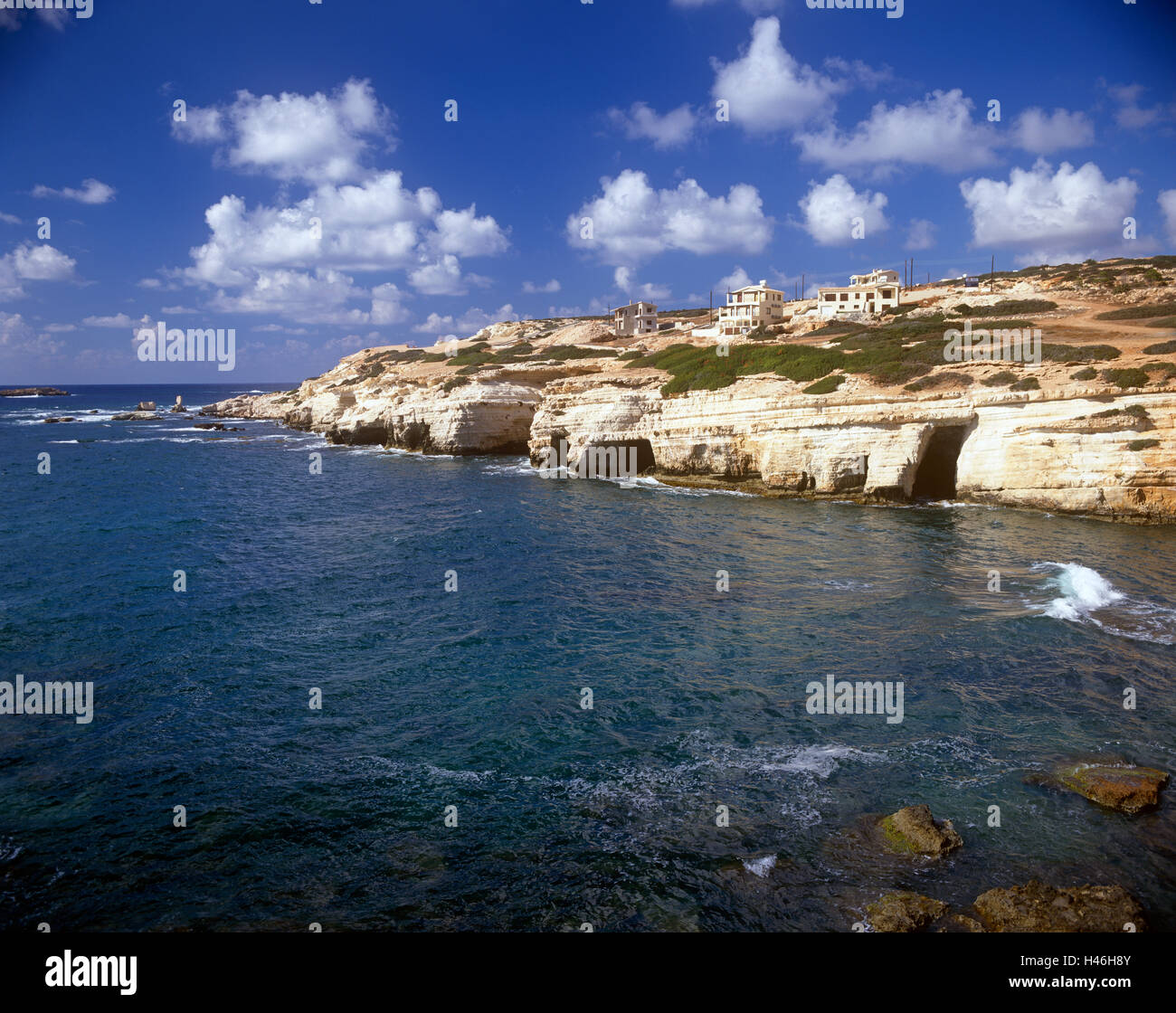 Vue de la côte ouest, à Chypre Banque D'Images
