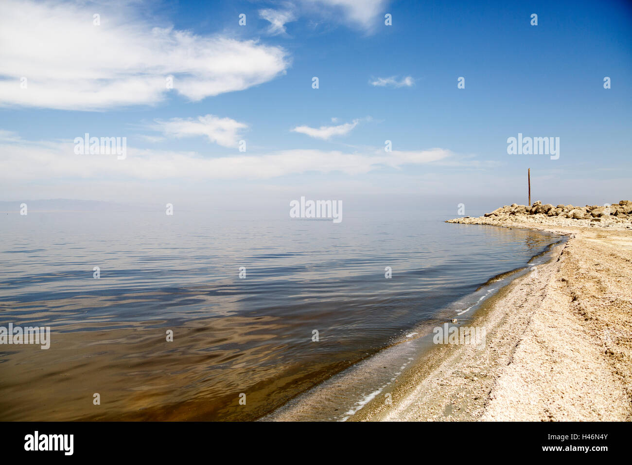 La mer de Salton, Imperial County, Californie, USA Banque D'Images