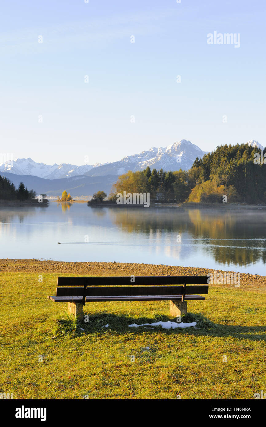 L'Allemagne, en Bavière, à l'Allgäu Forggensee, Banque D'Images